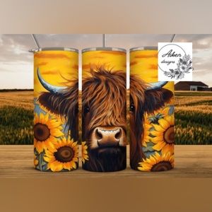 20 oz cow tumbler